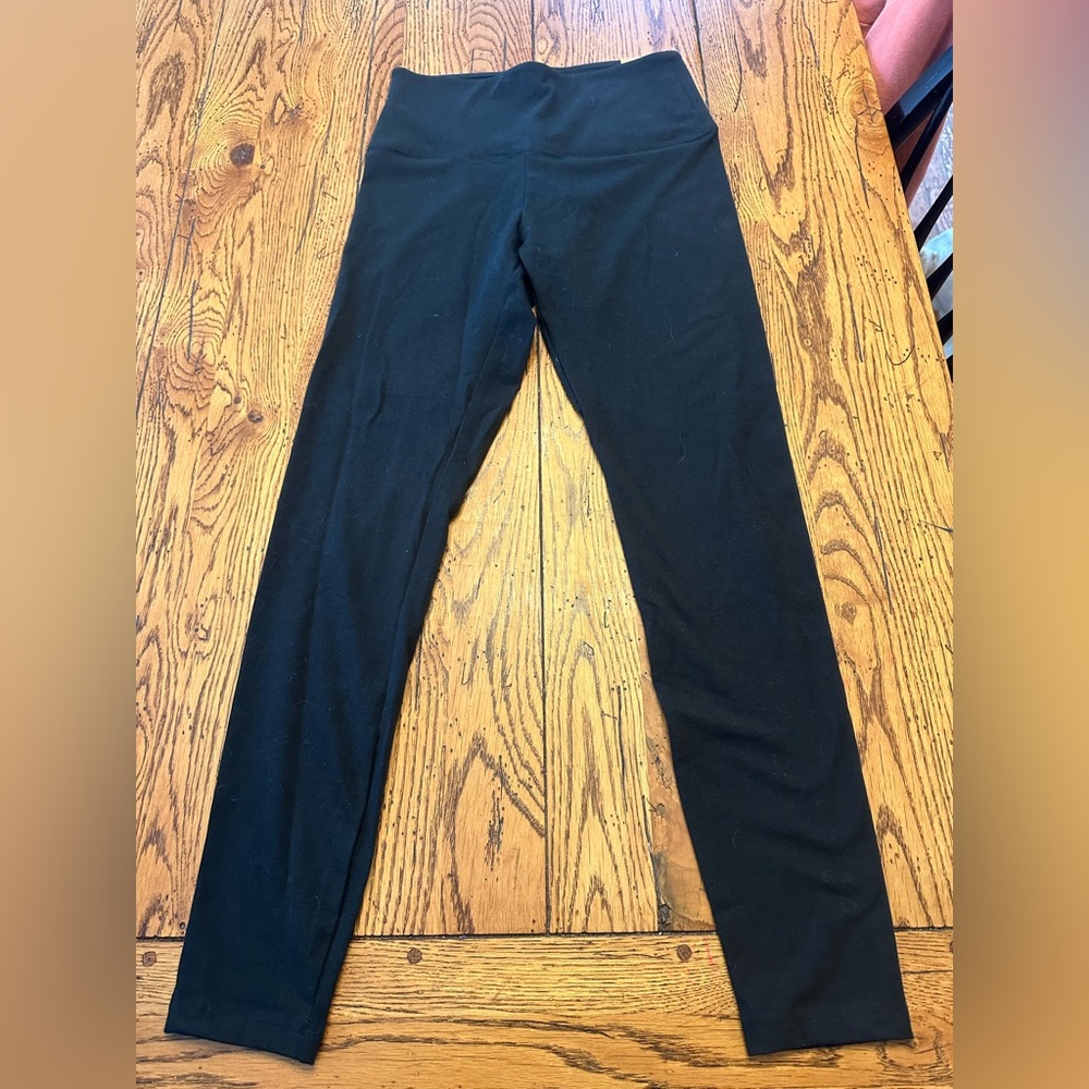 Pink active cotton leggings size medium